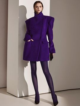 DINT Fleece Quilted Wool Coat (MBD23O2JK018)