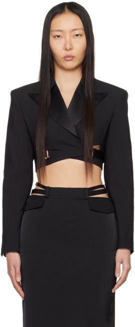 Dion Lee Dion Lee Black Interlock Tuxedo Blazer