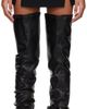Dion Lee Dion Lee Black Split Hem Miniskirt - 1