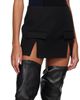 Dion Lee Dion Lee Black Split Hem Miniskirt - 4