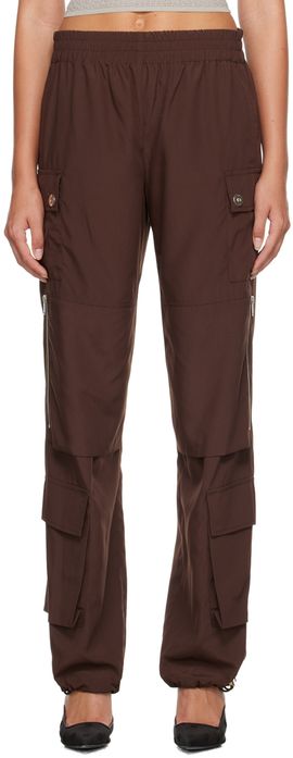 Dion Lee Dion Lee Brown Pocket Cargo Trousers
