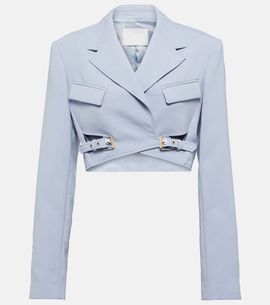 Dion Lee Dion Lee Cropped wool-blend blazer