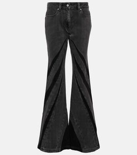 Dion Lee Dion Lee Darted mid-rise flared jeans