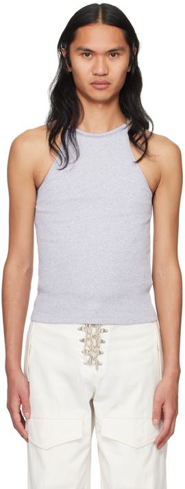 Dion Lee Dion Lee Gray Barball Tank Top