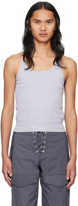Dion Lee Dion Lee Gray Wire Strap Tank Top