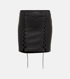 Dion Lee Dion Lee Hinge-seam leather miniskirt