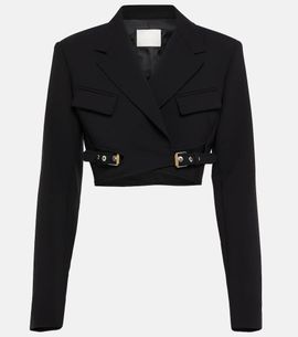 Dion Lee Dion Lee Interlock belted cropped blazer