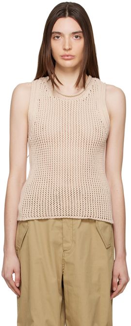 Dion Lee Dion Lee Off-White Grid Tank Top