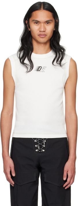 Dion Lee Dion Lee White 'DLE' Tank Top