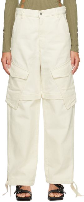 Dion Lee Dion Lee White Parachute Jeans