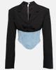 Dion Lee Dion Lee Wool and denim bustier blazer - 1