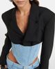Dion Lee Dion Lee Wool and denim bustier blazer - 4