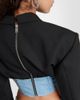 Dion Lee Dion Lee Wool and denim bustier blazer - 6