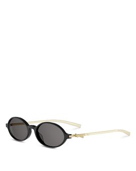 Dior Dior Bow Oval Sunglasses, 53mm