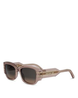 Dior Dior DiorSignature S13I Rectangular Sunglasses, 52mm