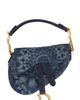 dior Dior Kaleidoscopic Tie Dye Denim Mini Saddle Bag - 1