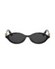 DIOR Women's DiorTreasure R1I Logo Oval Sunglasses - 2