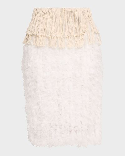 Diotima Bambola Chiffon Pencil Skirt