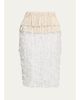 Diotima Bambola Fringed Chiffon Pencil Skirt - 1
