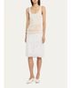 Diotima Bambola Fringed Chiffon Pencil Skirt - 2