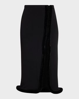 Diotima Castries Knit Straight Skirt