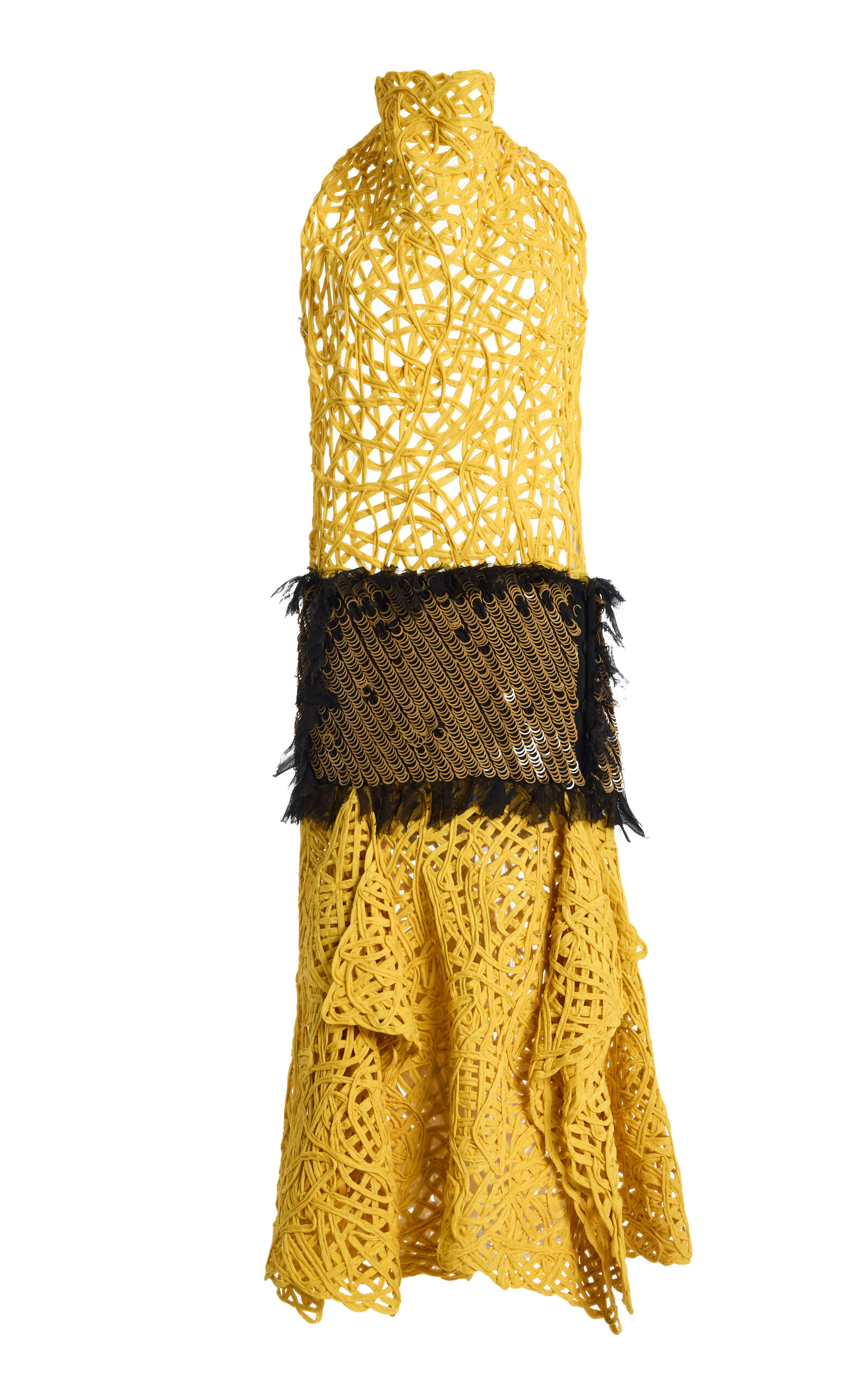 Diotima Diotima Exclusive Embroidered Midi Halter Dress