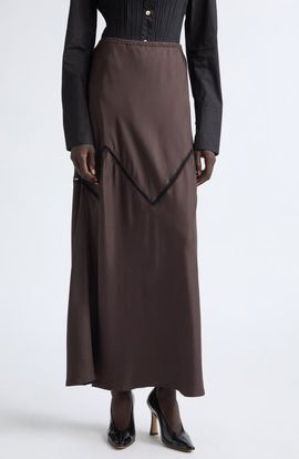 Diotima Diotima Orisha Embroidered Silk Maxi Skirt