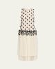 Diotima Embellished Sleeveless Tiered Midi Dress - 1