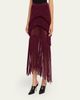 Diotima Medusa Fringe Knit Skirt - 4