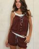 Dippin' Daisy's Dippin' Daisy's Afternoon tea shorts in mocha-Brown - 1