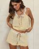 Dippin' Daisy's Dippin' Daisy's Afternoon tea shorts in vanilla custard-Yellow - 4