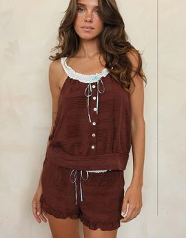 Dippin' Daisy's Dippin' Daisy's Blonde roast tank top in mocha-Brown