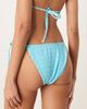Dippin' Daisy's Dippin Daisys Exclusive mix and match gingham tie side bikini bottoms in blue - 2