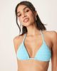 Dippin' Daisy's Dippin Daisys Exclusive mix and match gingham triangle bikini top in blue - 2