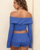 Dippin' Daisy's Dippin' Daisy's Fold-over mini shorts in indigo-Blue - 2