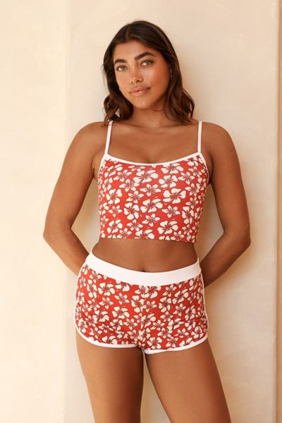 Dippin Daisys Dippin Daisys Hanalei Tankini Top in Lilo/White, Women's at Urban Outfitters