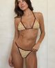 Dippin' Daisy's Dippin' Daisy's Mako triangle bikini top in vanilla latte-Yellow - 4