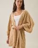 Dippin Daisys Dippin Daisys Marilyn Vanilla Latte Wrap Robe in Vanilla Latte, Women's at Urban Outfitters - 1
