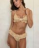 Dippin' Daisy's Dippin' Daisy's Noel super cheeky bikini bottom in vanilla latte-Yellow - 4