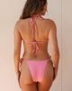 Dippin' Daisy's Dippin' Daisy's Palm tie back triangle bikini top in pink shells - 2