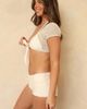 Dippin' Daisy's Dippin' Daisy's Ricky crop top in full moon-Gray - 3