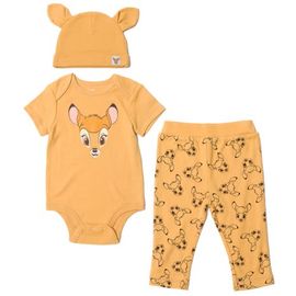 Disney Disney Bambi Cosplay 3-Piece Bodysuit Pants and Hat Set
