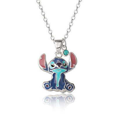 Disney Disney Blue Crystal Sitting Stitch Pendant