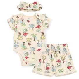 Disney Disney Bodysuit Shorts & Headband Set