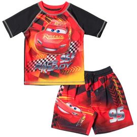 Disney Disney Cars 2-Piece Rash Guard and Swim Trunks Set