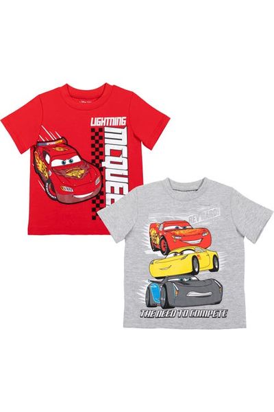 Disney Disney Cars Lightning McQueen 2-Pack Short Sleeve Graphic T-Shirts