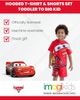 Disney Disney Cars Lightning McQueen 2-Piece Hooded T-Shirt and Shorts Set - 3