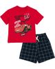 Disney Disney Cars Lightning McQueen T-Shirt and Plaid Shorts Set - 1