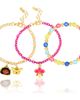Disney Disney Encanto Set of 2 Charm Bracelets and 1 Stretch Beaded Bracelet, 6" - 1