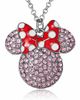 Disney Disney Fashion Red Polka Dot Bow Crystals Pave Necklace - 4